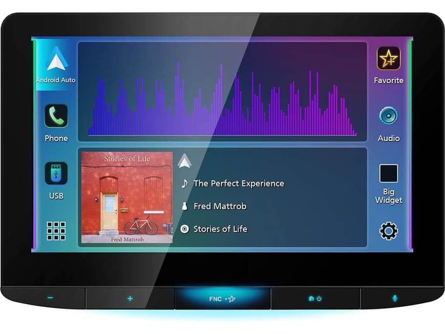 JVC KW-Z1000AW 10.1" Direct Replacement Floating Touchscreen Receiver
